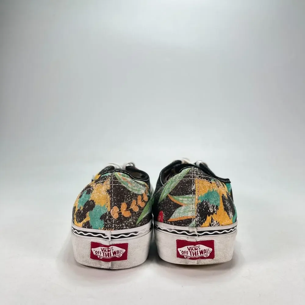 Vans Authentic Crayola Multi Jungle Leopard Low Top Sneakers 721356 Men's Size 8